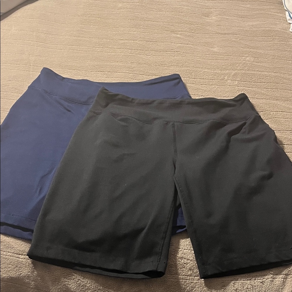 Lands' End Women's Black and Navy Shorts